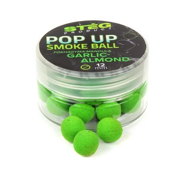 Stég Pop Up Smoke Ball 12mm 10g Garlic-Almond (fokhagyma-mandula)