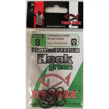 TOP MIX Method Feeder horog 8-as zöld