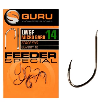 GURU Feeder Special Hook (Barbed/Spade End) 10-es horog (szakállas, lapkás)