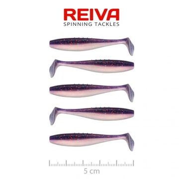 Reiva Flat Minnow Shad 5cm 5db/cs gumihal (Purple Pearl)