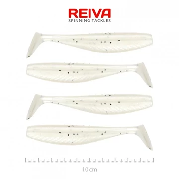 Reiva Flat Minnow Shad 10cm gumihal 4db/cs (Pearl Dot)