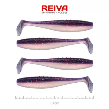 Reiva Flat Minnow Shad 10cm gumihal 4db/cs (Purple Pearl)