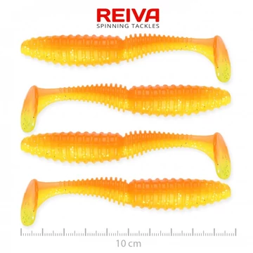 Reiva Zander Power Shad 10cm gumihal 4db/cs (Shiny Orange)