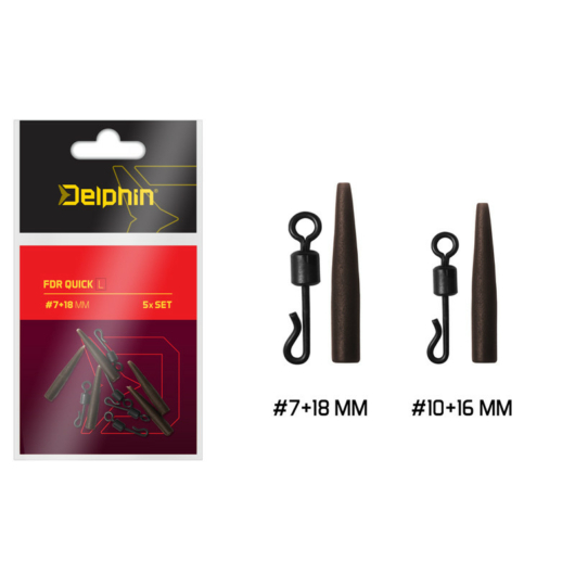 Delphin FDR Quick S / Set 5db #10+16mm gyorskapocs forgóval és gumancgátló gumi