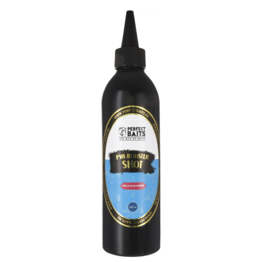Perfect Baits Pva Booster Shot 250ml aroma Krill & Black pepper (krill rák & fekete bors)