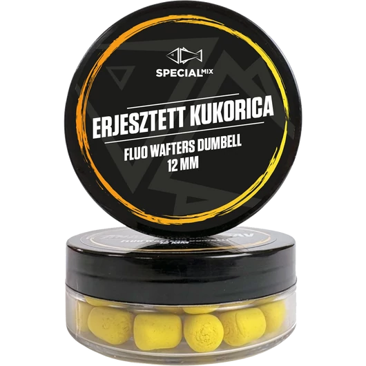 Speciál Mix 12 mm ERJESZTETT KUKORICA Fluo Wafters Dumbell