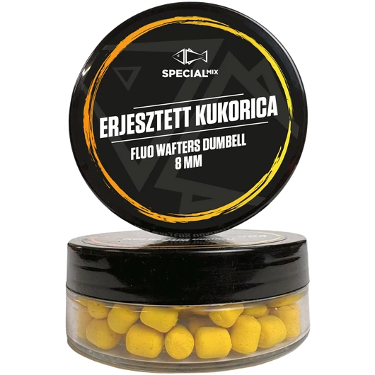 Speciál Mix 8 mm ERJESZTETT KUKORICA Fluo Wafters Dumbell