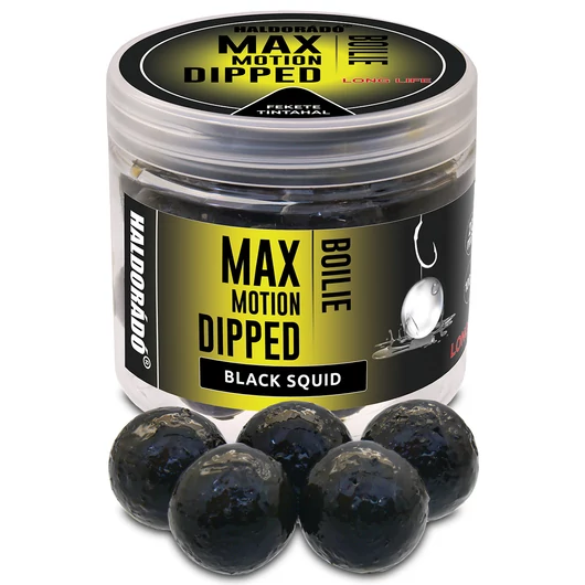 HALDORÁDÓ MAX MOTION Boilie Dipped 20 mm bojli - Fekete Tintahal