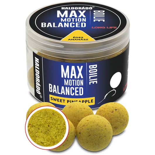 HALDORÁDÓ MAX MOTION Boilie Balanced 20 mm - Édes Ananász