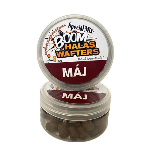 Speciál Mix BOOM! Oldódó, halas MÁJ dumbell csali 8 mm