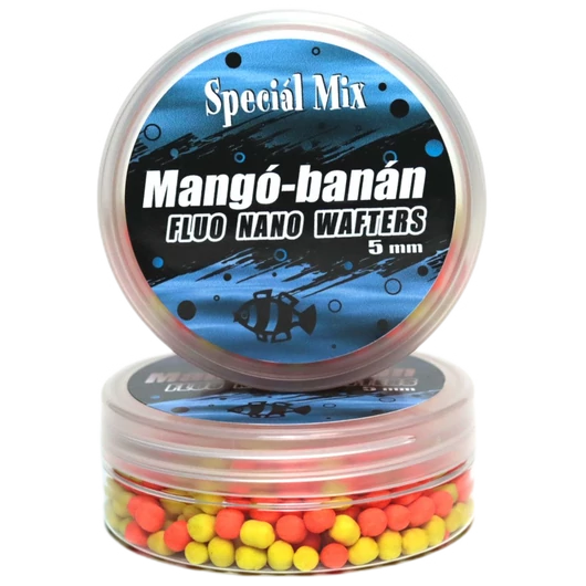 Speciál Mix MANGÓ-BANÁN Fluo Nano Wafters Dumbell 5mm