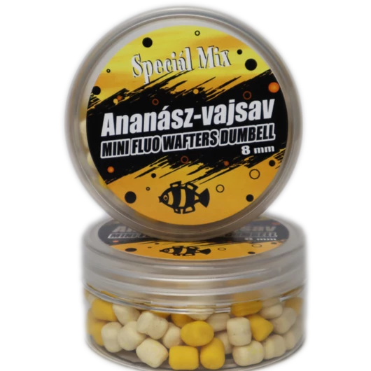 Speciál Mix 8 mm ANANÁSZ-VAJSAV Fluo Wafters Dumbell