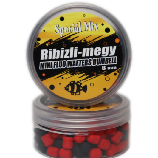 Speciál Mix 8 mm RIBIZLI-MEGGY Fluo Wafters Dumbell