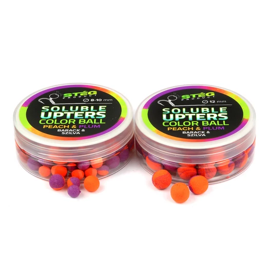 STÉG PRODUCT SOLUBLE UPTERS COLOR BALL 8-10mm PEACH & PLUM 30G barack-szilva (oldódó)