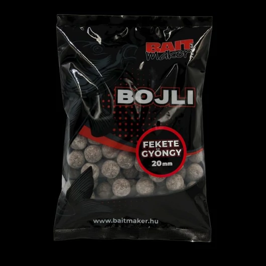 BAIT MAKER Bojli 20 mm FEKETE GYÖNGY (halas) 800 g