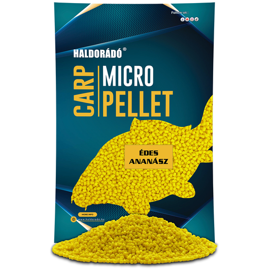 HALDORÁDÓ Carp Micro Pellet - Édes Ananász 600g