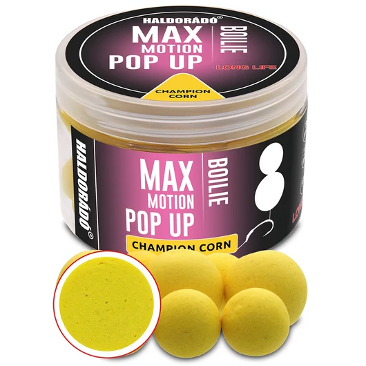 HALDORÁDÓ MAX MOTION Boilie Pop Up 16, 20 mm bojli - Champion Corn