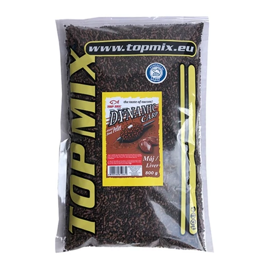 Top Mix Dynamic Carp Etető Pellet Máj 800g