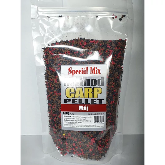 Speciál Mix Method Carp Pellet Máj 500g