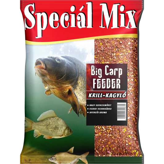 Speciál mix BIG CARP FEEDER KRILL-KAGYLÓ etetőanyag 1,5 kg