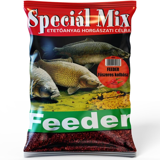 Speciál Mix FŰSZERES KOLBÁSZ Feeder Etetőanyag 1 kg