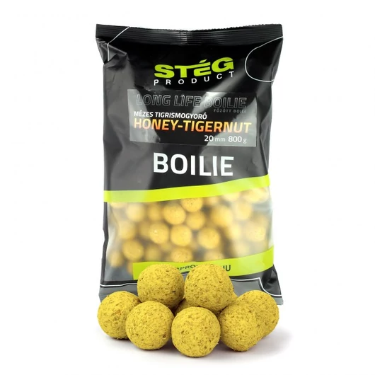 Stég Long Life Boilie bojli 20mm 800g Mézes-Tigrismogyoró