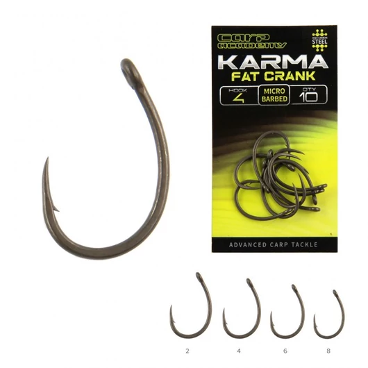 Carp Academy KARMA Fat Crank 2-es horog 10db/cs