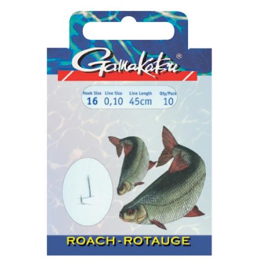 GAMAKATSU ROACH 1050N ELŐKÖTÖTT horog 10db/cs 0,10mm/20-as horog