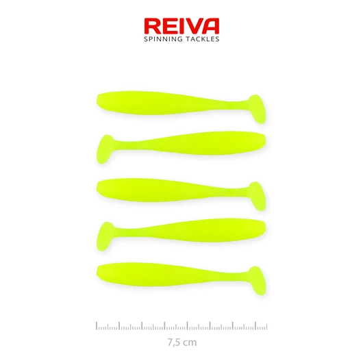 REIVA Flash Shad 7.5cm gumihal Citromsárga