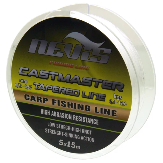 Nevis CASTMASTER TAPERED LINE 5X15M 0.20-0.57MM zsinór