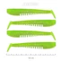 Kép 1/3 - Nevis IMPULSE SHAD 10CM 4DB/CS FLUO ZÖLD FLITTER X2