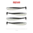 Kép 1/2 - REIVA Flash Shad 10cm gumihal Fekete-ezüst flitter