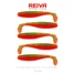Kép 1/2 - REIVA Flat Minnow Shad 7,5 cm gumihal Zöld-narancs flitter