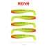 Kép 1/2 - REIVA Flat Minnow Shad 7,5 cm gumihal Zöld-piros flitter